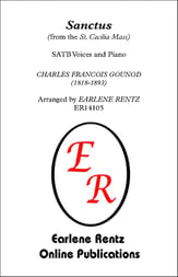 Sanctus SATB choral sheet music cover